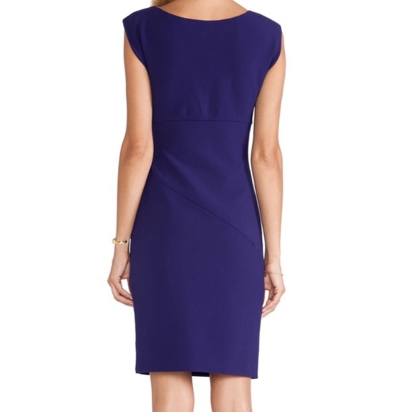 DVF Bevin Ruched Waist Dress Purple Haze Small - Picture 2 of 11